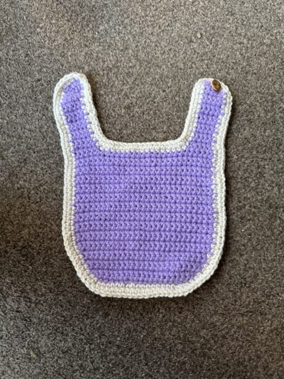 Crochet baby bib